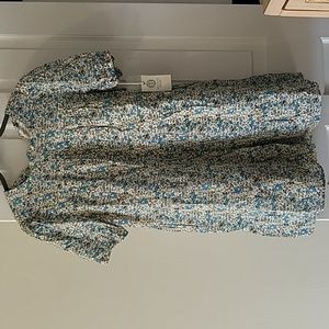 NWT Tuckernuck Hyacinth House Blue Floral Quinn Dress